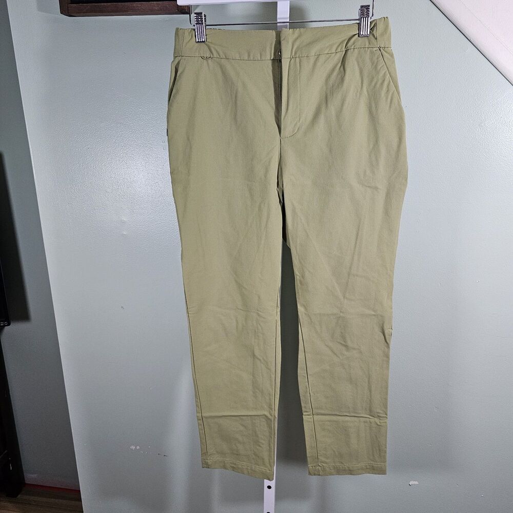 Figs Pro‎ Skinny Trouser Scrub Pants Zip Fly Sage Green Womens Medium
